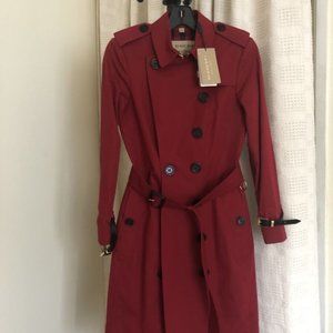 Burberry authentic red coat